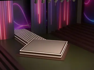 Stage 03 for Blender and CLO 3D 3D model