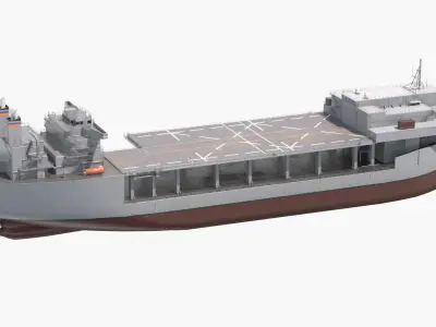  USS Lewis B Puller Expeditionary Mobile Base Simplified 