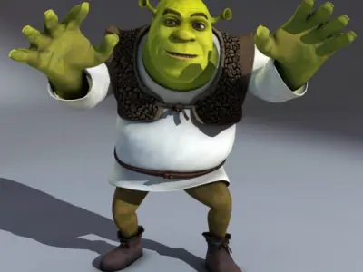 Shrek rigged 1 0 3D model