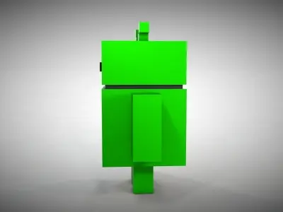 Android Robot - Voxel Low-poly 3D model