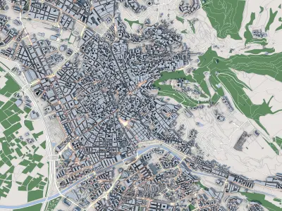 Granada City Spain 3D model