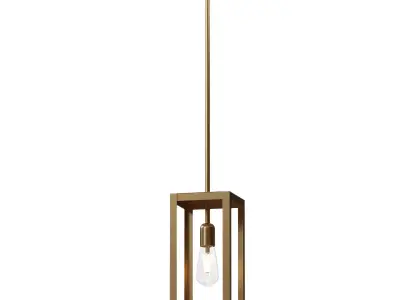  Globe Electric Pendant Light Matte Brass 3D model