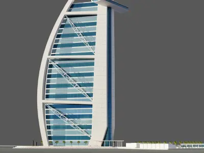 Burj al arab - Dubai 3D model