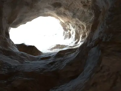 Realistic cave model 1  Low-poly 3D model