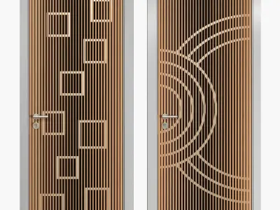 3D Modern door 3D model