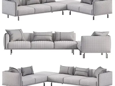 Sofa Binario by Flou 3D model