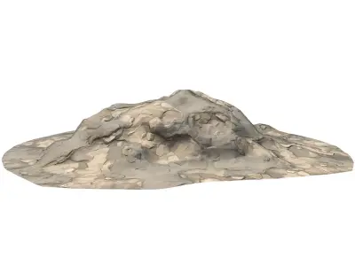 Stone pile Low-poly 3D model