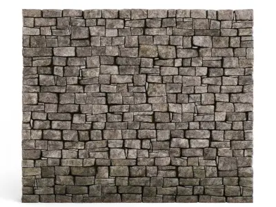 Forge Stone Wall 3D model