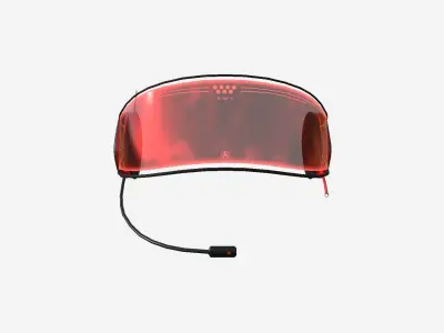 SciFi Glasses H03 Red - Character Design Fashion Low-poly 3D model