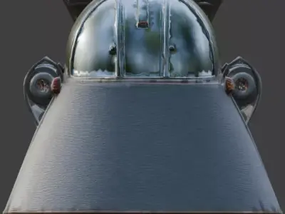 Cyber-Samurai Tactical Kabuto 3D Model Low-poly 3D model