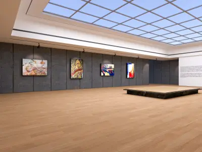 Art Gallery Exhibition 2 3D model