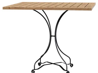 Manutti Firenze Square Bistro Table  Low-poly 3D model