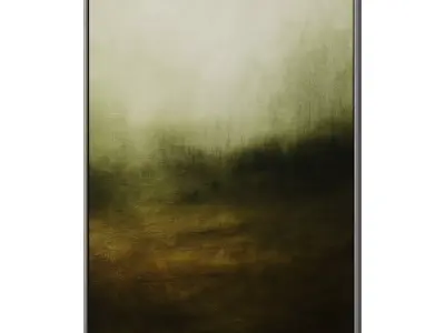 Set of 3 Abstract Paintings in Frames 3D model 158