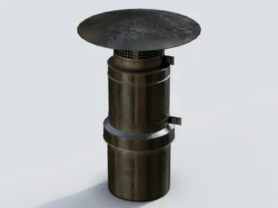 Roof Vent 16 Low-poly 3D model