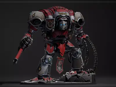 Imperial Knight close combat variant 3D print model