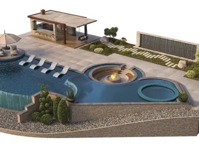 Swimming Pool 12 3D model