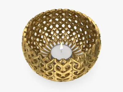 TEALIGHT HOLDER MODERN for 3D PRINTING 3D print model