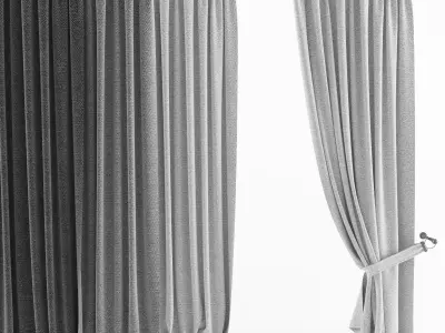 Curtain curtains 3D model