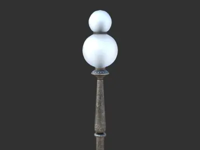 Street Lamp Low-poly 3D model