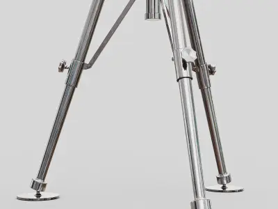 Nautical Spot Light Tripod Floor Lamp 3D model