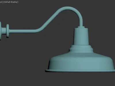 Barn Lamp WM Light Low-poly 3D model
