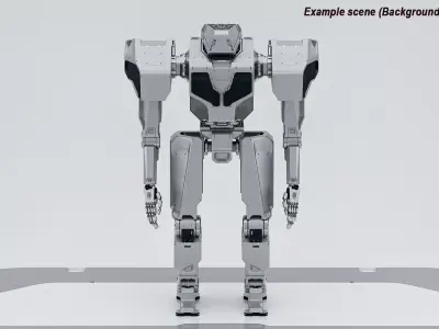 Humanoid robot 3D model 2