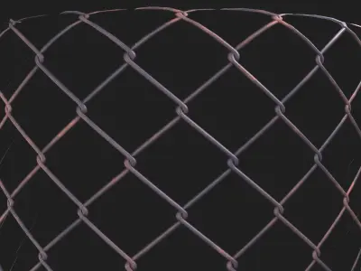 Seamless Rusted Fence Net material textures Texture