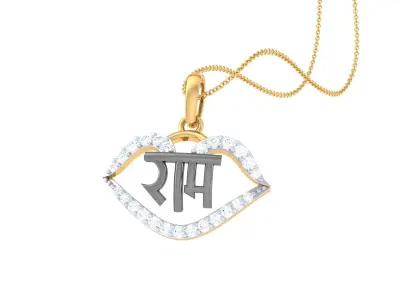 Shree Ram Pendant 3D print model