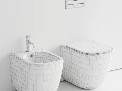 Ceramica Cielo Era WC Set 2 3D model