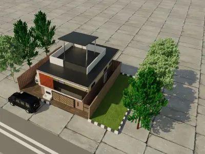 house exterior 3D model 8
