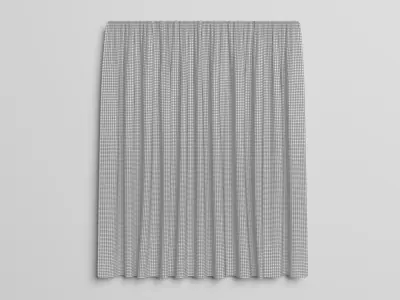 Realistic Curtain Low-poly 3D model