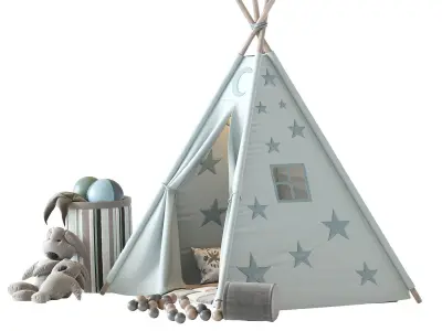 Childrens tent 3D model