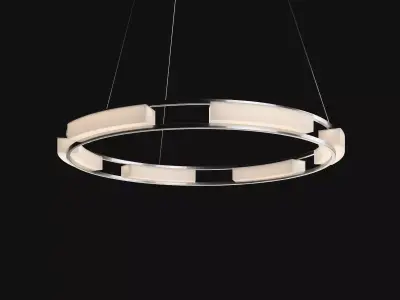 Fanton collection modern light fixture with circular shape 3D model