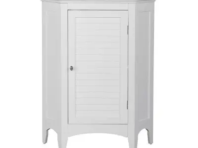 Zal Freestanding Corner Floor Cabinet 3D model