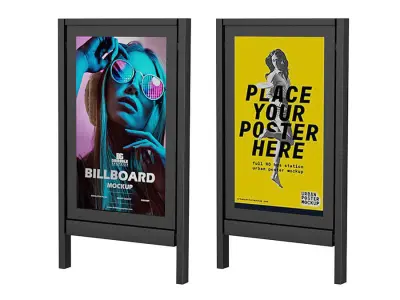 Street Advertising BLENDER 3D Model Cycles 3D model