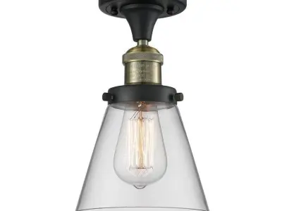 Cavet Light Simple Cone Semi Flush Mount Free 3D model