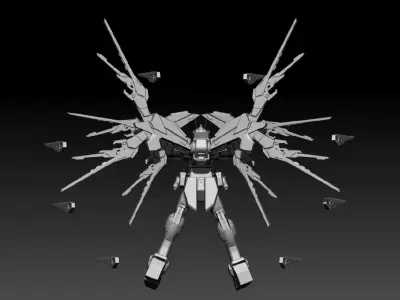 Mecha Vanguard  Enhanced Concept 27 3D model