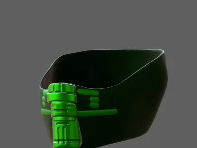 Gas mask helmet 3d model scifi Low-poly  Low-poly 3D model 314