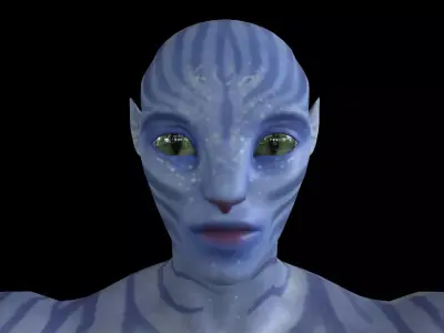 AVTR001 Rigged Avatar 3D model