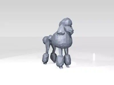 Poodle Low Poligonal 3D model