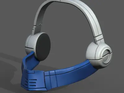 Gas mask respirator scifi futuristic helmet  Low-poly 3D model buy