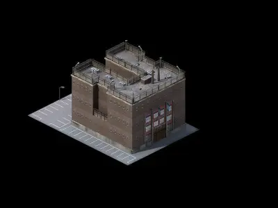 Different dimension - building 01 3D model