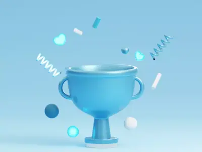 The Winner Includes Lighting Setup 3D model