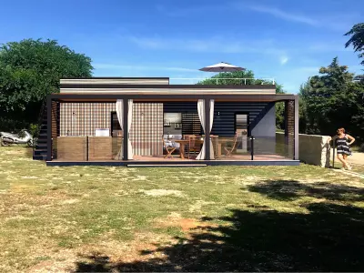 Mobile home Vacation house tiny house PAG RT roof top terrace  Low-poly 3D model