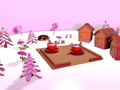 GINGERBREAD MILK SPA 3D model
