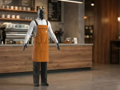  Carhartt Barista Workwear Outfit on Mannequin 