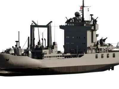 Support boat 3D model