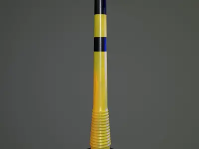  15 game models ready to restrict and block the street  Low-poly 3D model