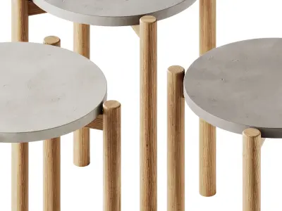 LODGE High Side Table by Atmosphera 3D model