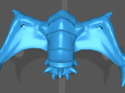 Scourge creature with claws and teeth 3D print model